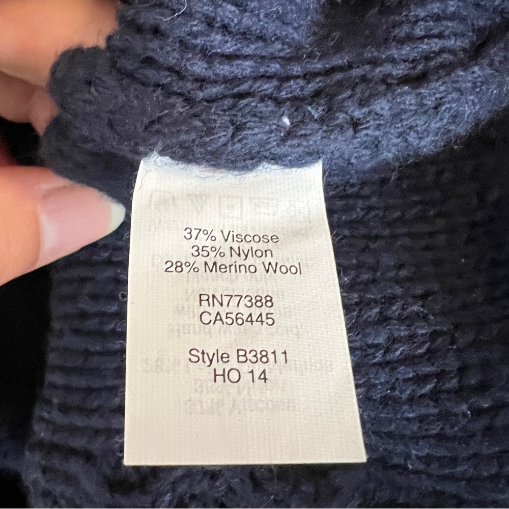 J. Crew Dark Blue Sweater with Bead Accents - Picture 5 of 10